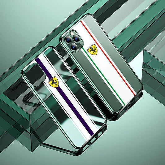 Ferrari ® iPhone 11 Pro Fiorano White Strip Clear back cover