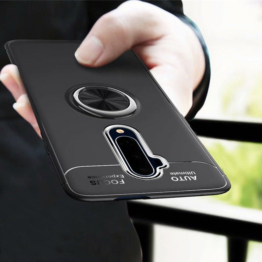 OnePlus 7 Series Metallic Finger Ring Holder Matte Case