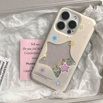#MK - Quicksand Glitter Star Phone Case - iPhone