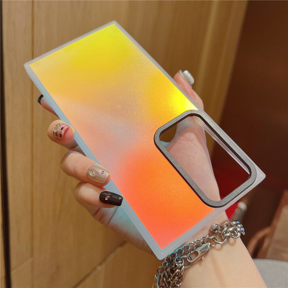 #MK - Glitter Laser Matte Phone Case - Samsung