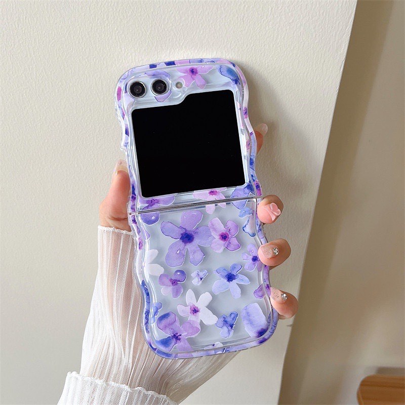 #MK - Floral Accents Clear Case - Samsung