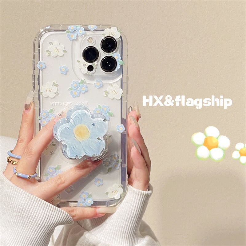 #MK - Daisy Floral Case with PopSocket - Apple