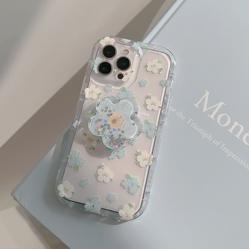 #MK - Daisy Floral Case with PopSocket - Apple