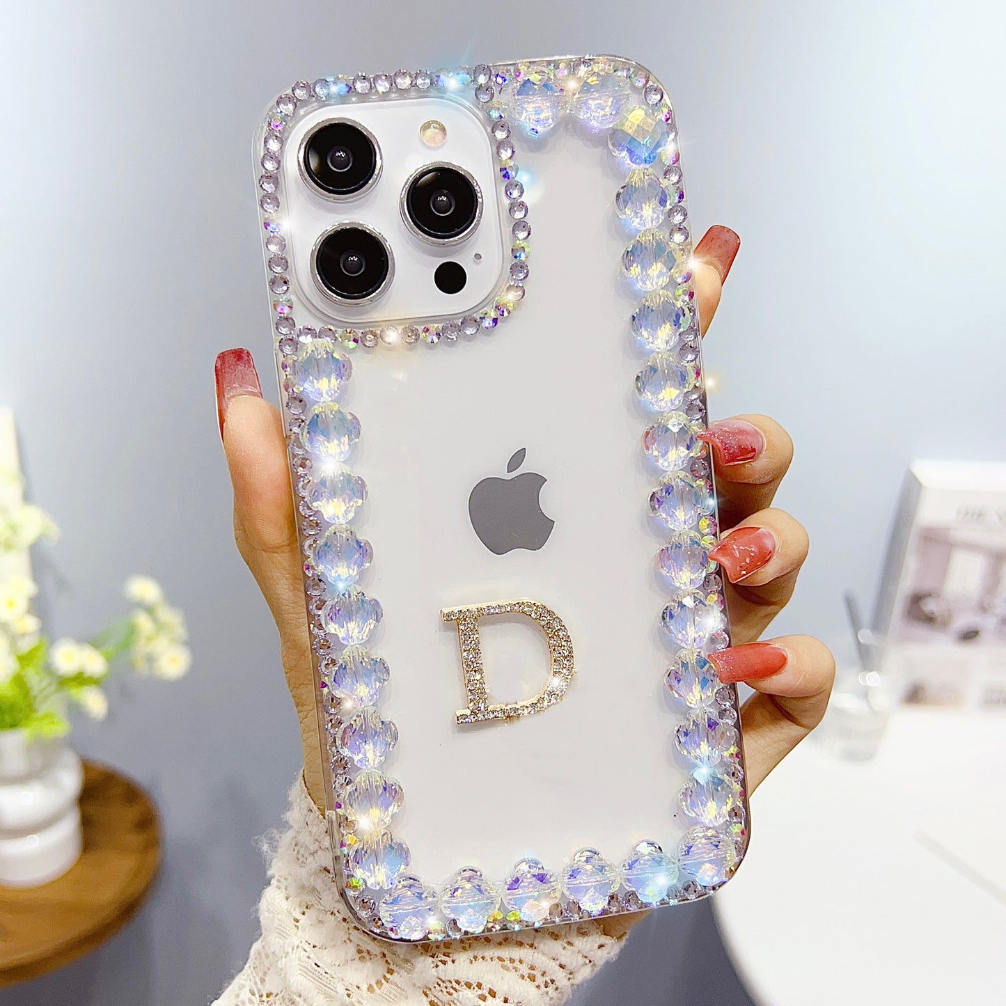 #MK -  Sparkling Dior Logo Mobile Case - iPhone