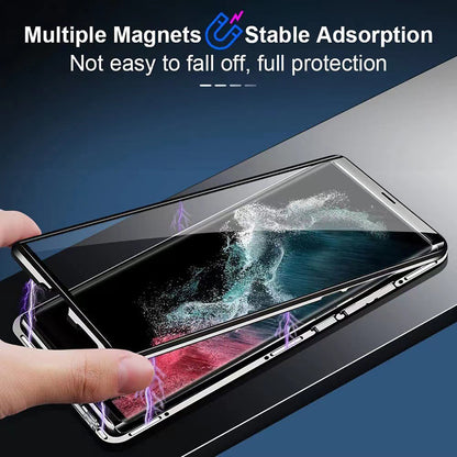 #MK - 360 Magnetic Glass Case  - Samsung
