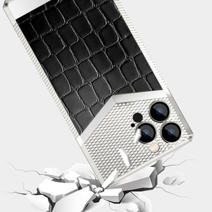#MK -Crocodile Pattern Electroplated Case - Apple