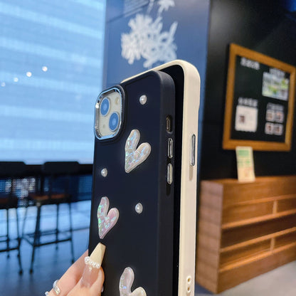 #MK - Heart-Adorned Phone Case - iPhone