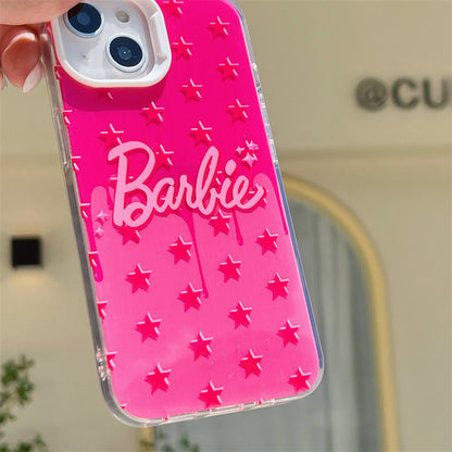 #MK - Sparkling Barbie Text Case - Apple