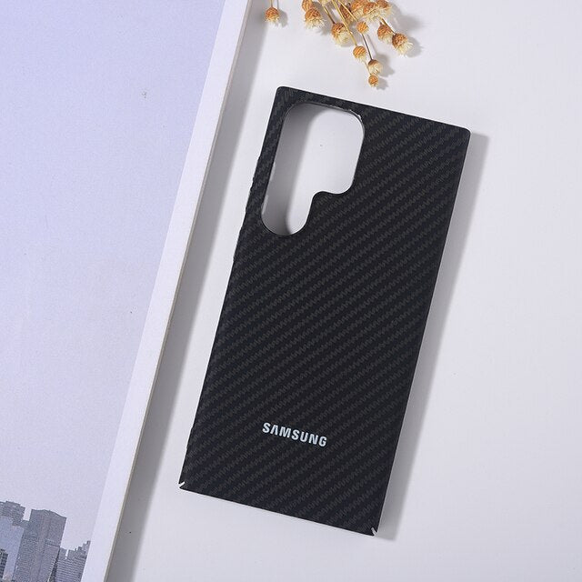 Genuine Carbon Fiber Aramid Case - Samsung