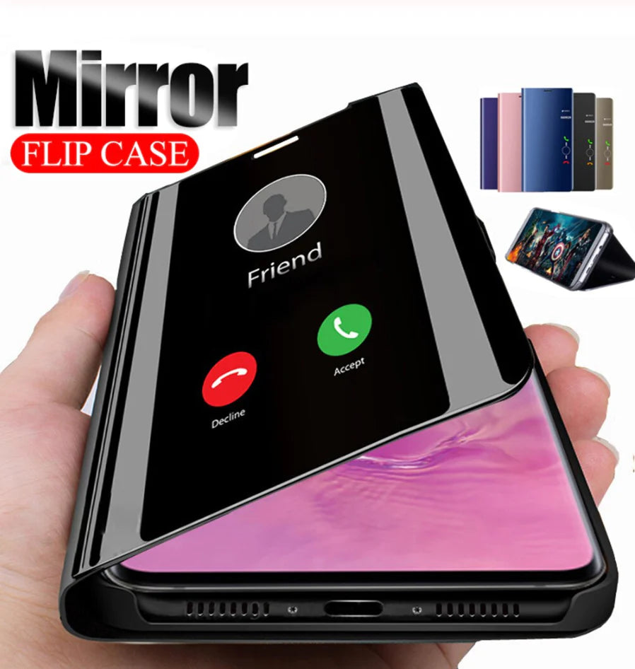 Mirror Clear View Flip Case - Samsung