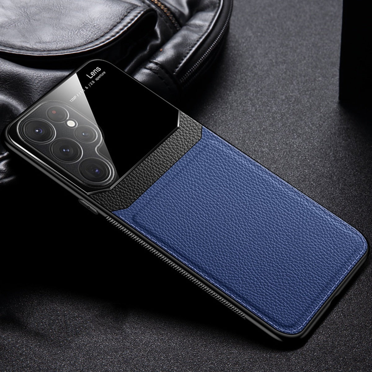 #MK - Ultra Sleek Slim Leather Glass Case - Samsung