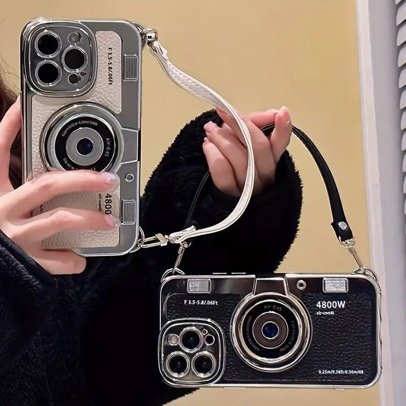 #MK - Retro Camera Graphic Phone Case - iPhone