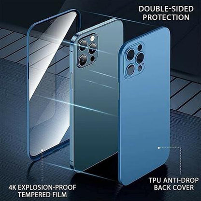 Protective Phone Case With Tempered Glass