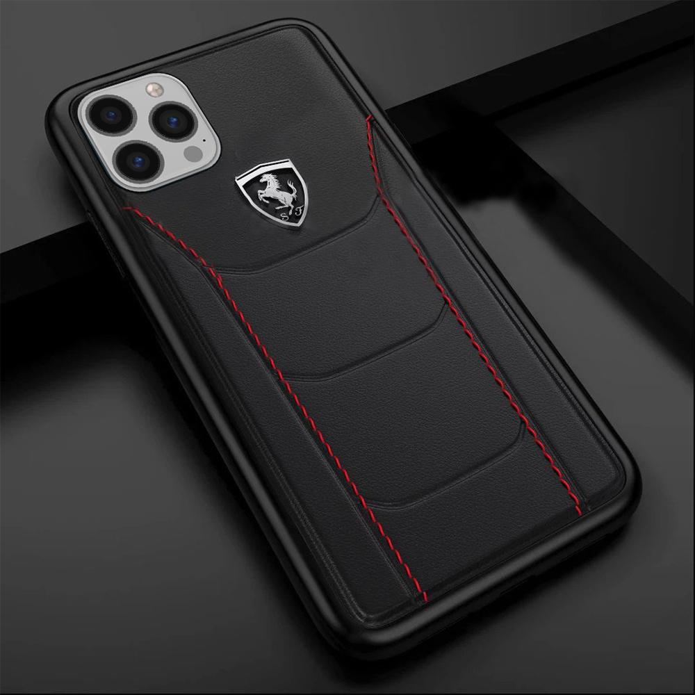 iPhone 13 Genuine Leather Ferrari Case