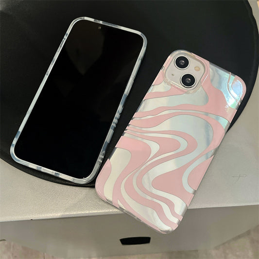 #Mk - Artistic Colored Striped Back Case - iPhone