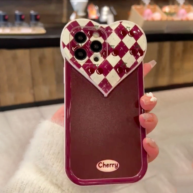#Mk - Heart Mirror Elegance Case - iPhone