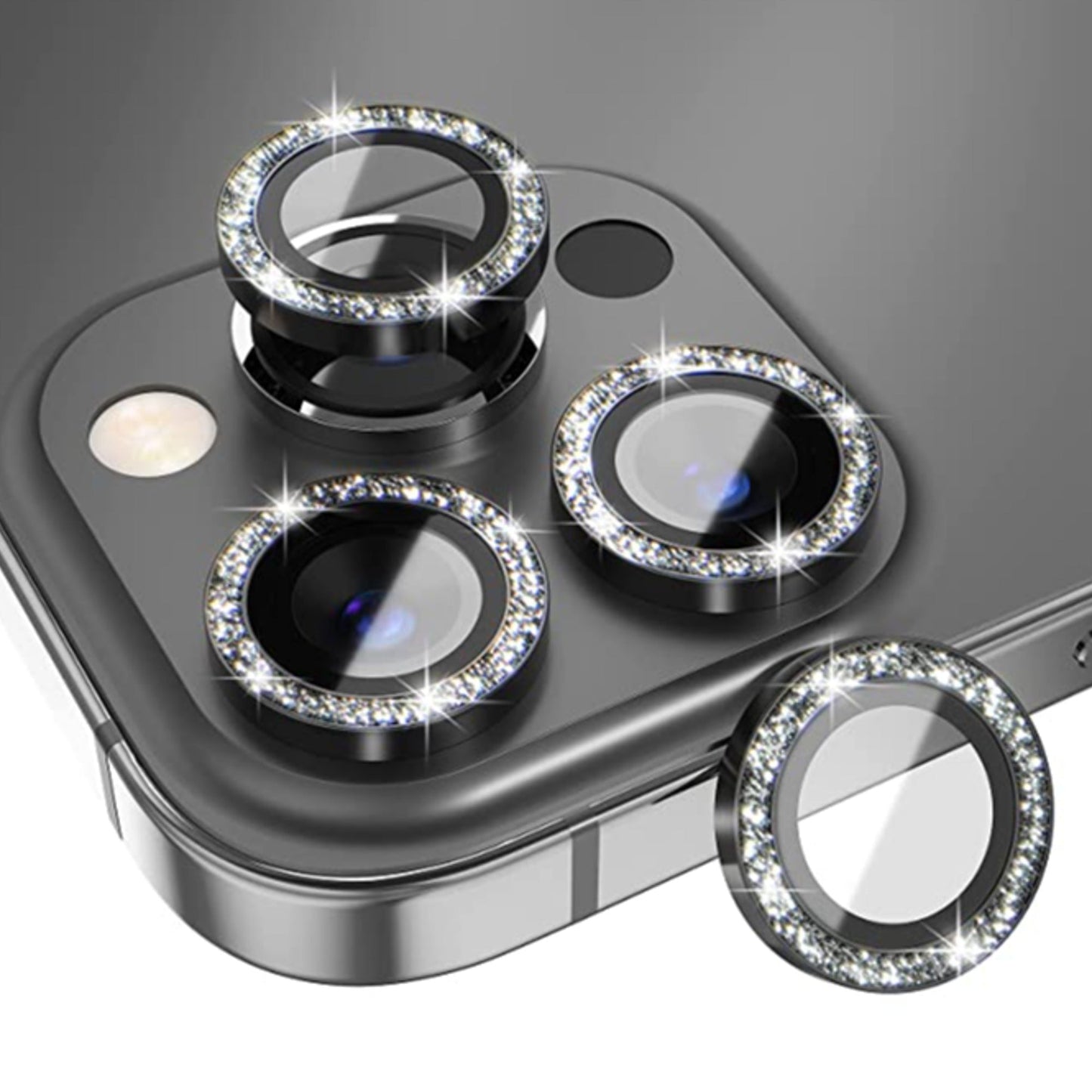 iPhone 15 Series Glitter Diamond Camera Lens Protector