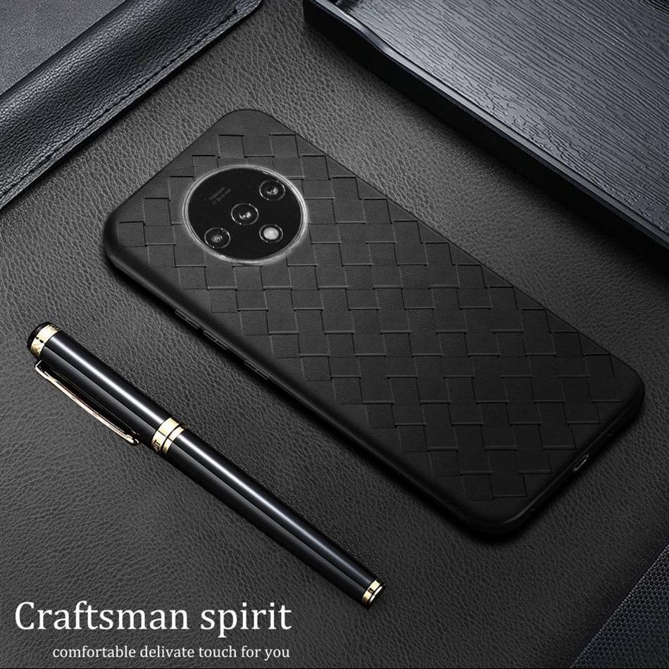 OnePlus 7T  Ultra-thin Grid Weaving Case