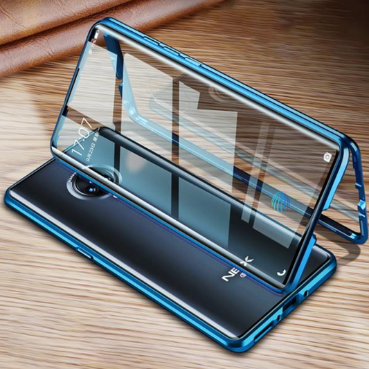 OnePlus 7T Electronic Auto-Fit (Front+ Back) Glass Magnetic Case