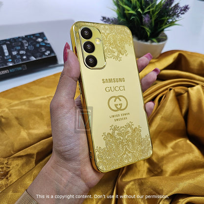 Galaxy A Series Crafted Gold Luxurious Camera Protective Case