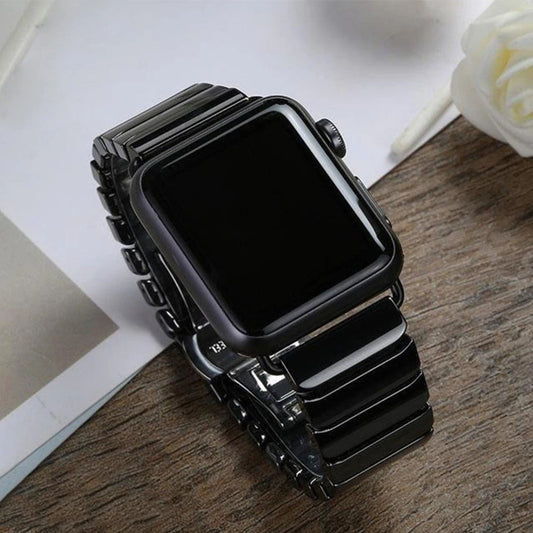 Ceramic Metal Band for Apple Watch [44MM] - Black