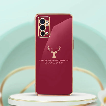 OnePlus 9 Pro Electroplating Reindeer Pattern Glass Case