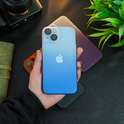 iPhone 14 Frosted Matte Gradient Back Case