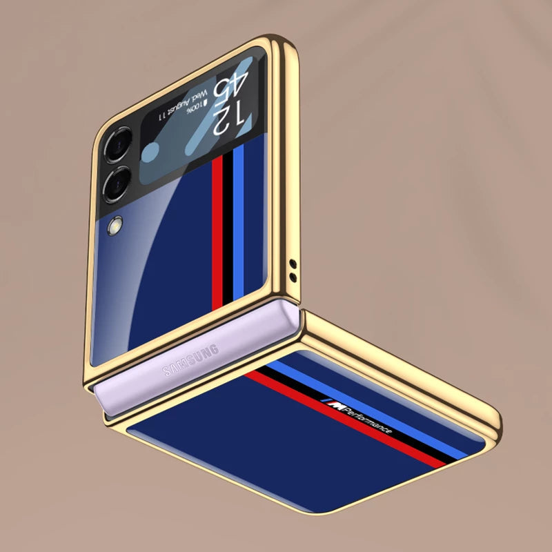 Galaxy Z Flip Motorsports Glass Case