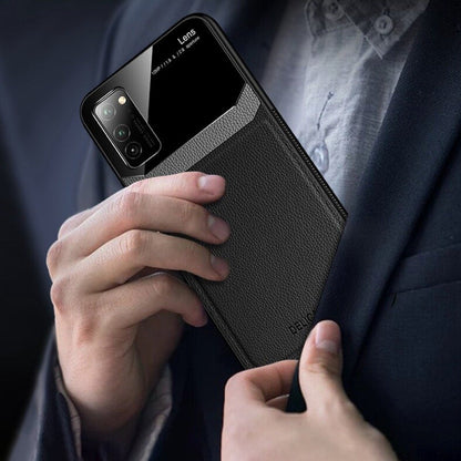 Galaxy S20 Sleek Slim Leather Glass Case