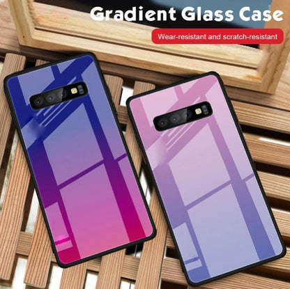 Galaxy S10 Gradient Soft Edge Glass Back Case
