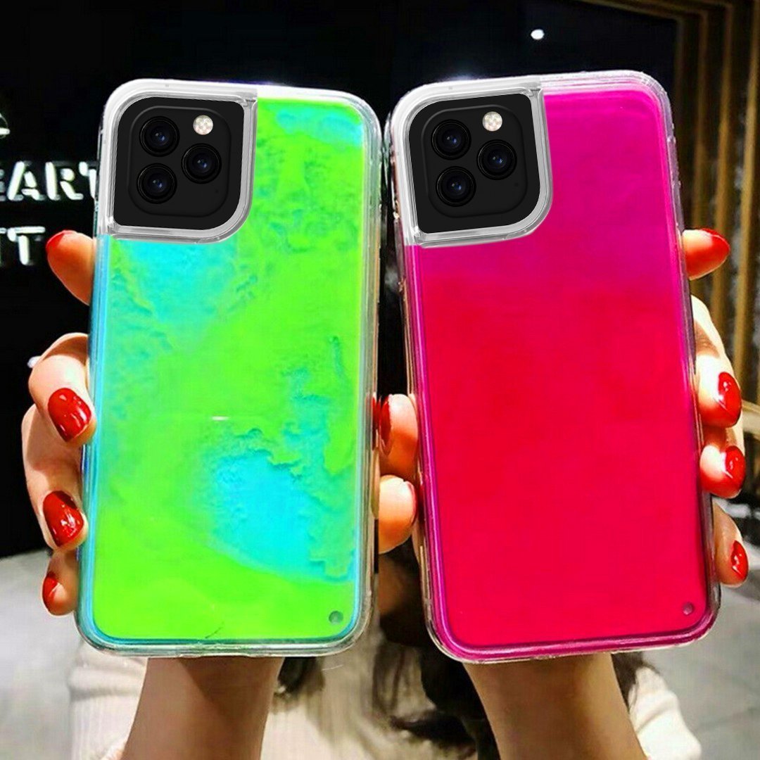 iPhone 11 Pro Glitter Luminous Neon Sand Case