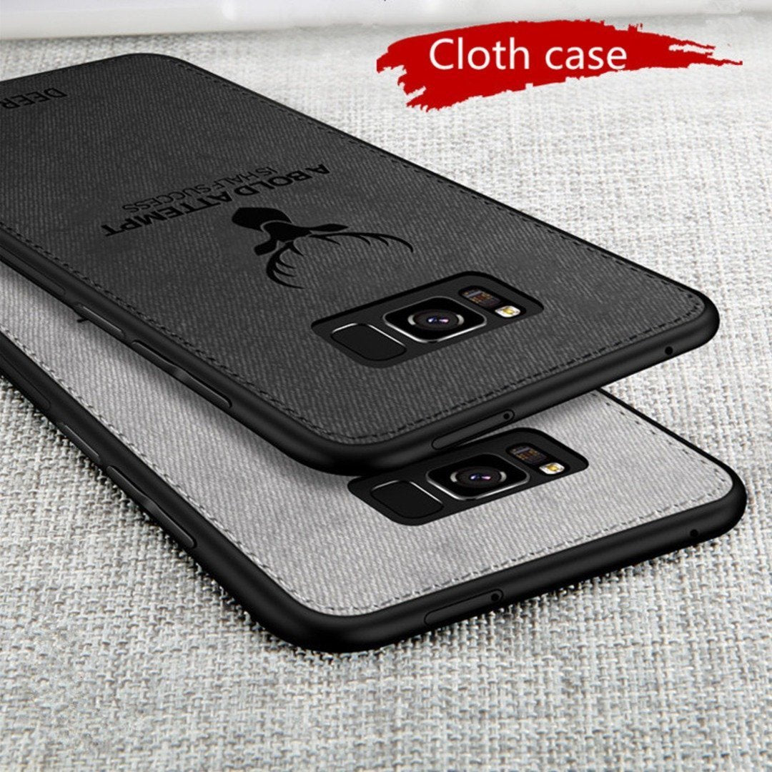 Samsung Galaxy Deer Case - (3 in 1 Combo) Tempered Glass + Camera Lens Protector