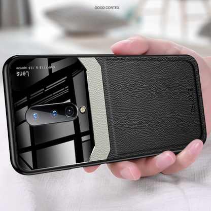 OnePlus 8 Pro Sleek Slim Leather Glass Case