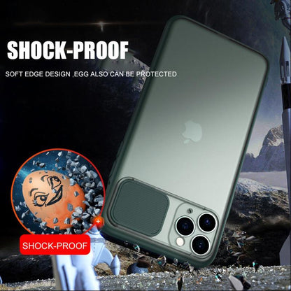 iPhone 11 Series Camera Lens Slide Protection Matte Case