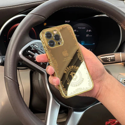 iPhone 15 Series Crafted Gold Luxurious Camera Protective Case