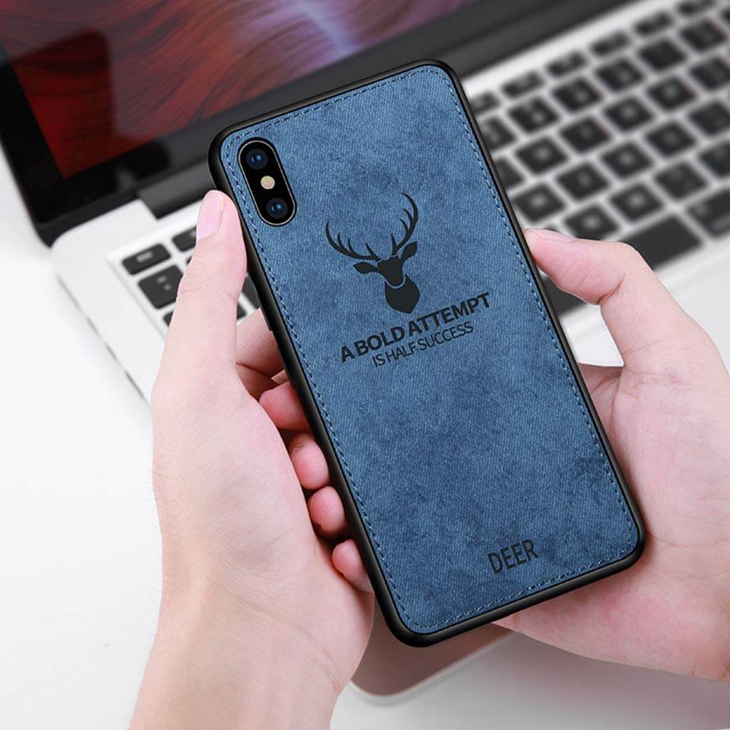 iPhone XS Deer Pattern Inspirational Soft Case