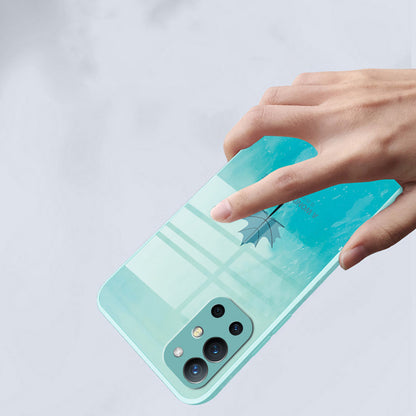 OnePlus 8T Watercolor Mapple Leaf Glass Case