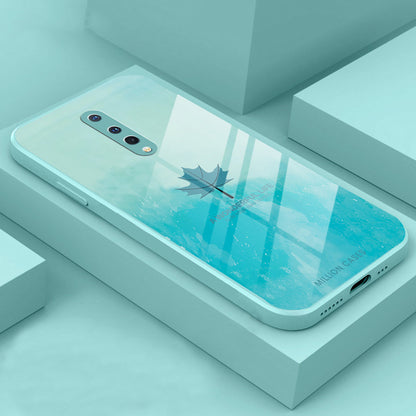 OnePlus 8 Watercolor Mapple Leaf Glass Case
