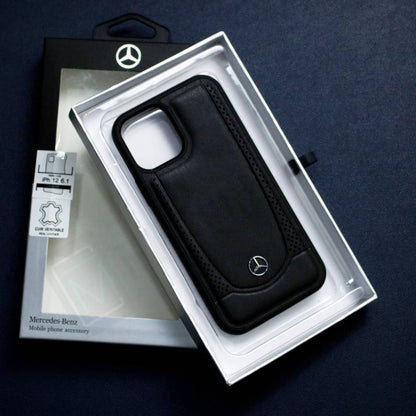 Mercedes Benz ® iPhone 12 Pro Genuine Leather Case