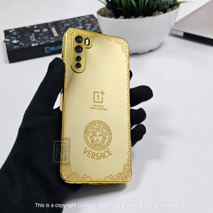 Crafted Gold Versace Luxurious Camera Protective Case - OnePlus
