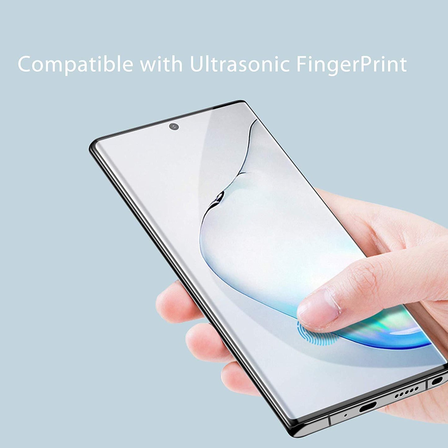 Galaxy Note 10 Full Coverage Curved Tempered Glass