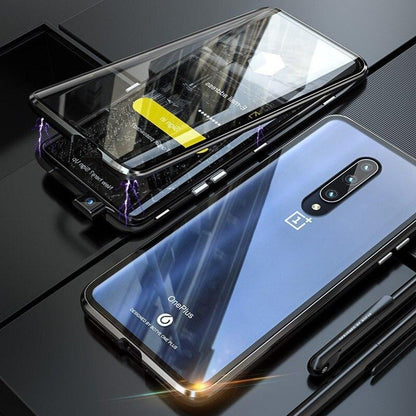 OnePlus Series  Electronic Auto-Fit (Front+ Back) Glass Magnetic Case