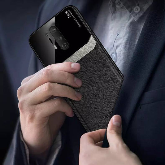 OnePlus 8 Series Sleek Slim Leather Glass Case