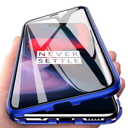 OnePlus Series  Electronic Auto-Fit (Front+ Back) Glass Magnetic Case