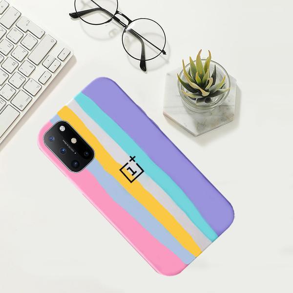 OnePlus 9 Pro Rainbow Liquid Silicone Logo Case