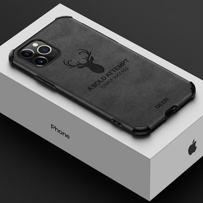 iPhone 11 Shockproof Deer Leather Texture Case