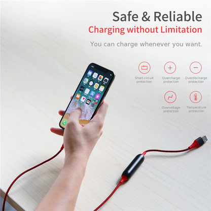 Rock ® Lightning Power Bank USB Cable (2-in-1)