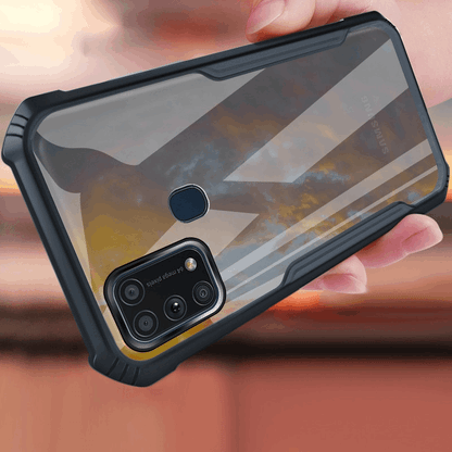 Galaxy F41 Shockproof Transparent Back Eagle Case