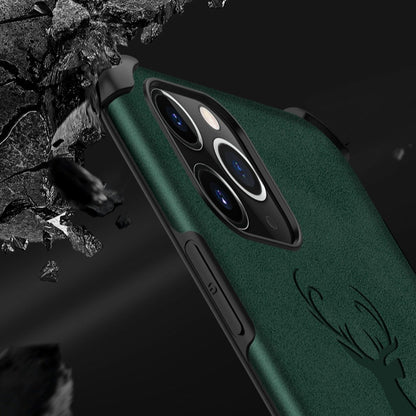 iPhone 11 Series Shockproof Deer Leather Texture Case