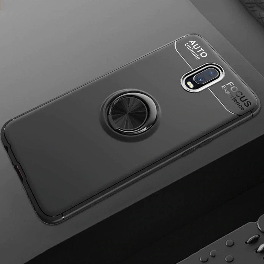 OnePlus 7 Metallic Ring Holder Matte Finish Case